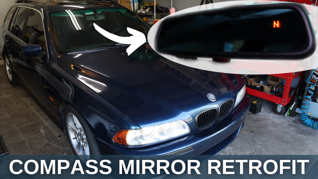 How to Retrofit a Compass Mirror on any Old BMW (It's Plug 'n Play!)