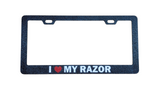 I Love My E-Bike Custom Plate Frames