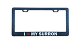 I Love My E-Bike Custom Plate Frames