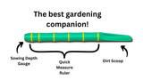 Bamboo-Style 3-in-1 Garden Dibber & Scoop