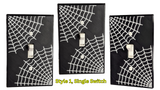 HALLOWEEN Spooky Spider Web Light Switch Cover Plate