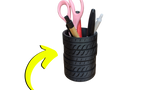 Tire Stack Pen Cup