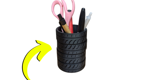 Tire Stack Pen Cup