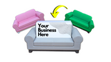 Sofa Couch Business Card Holder Stand Desk Display